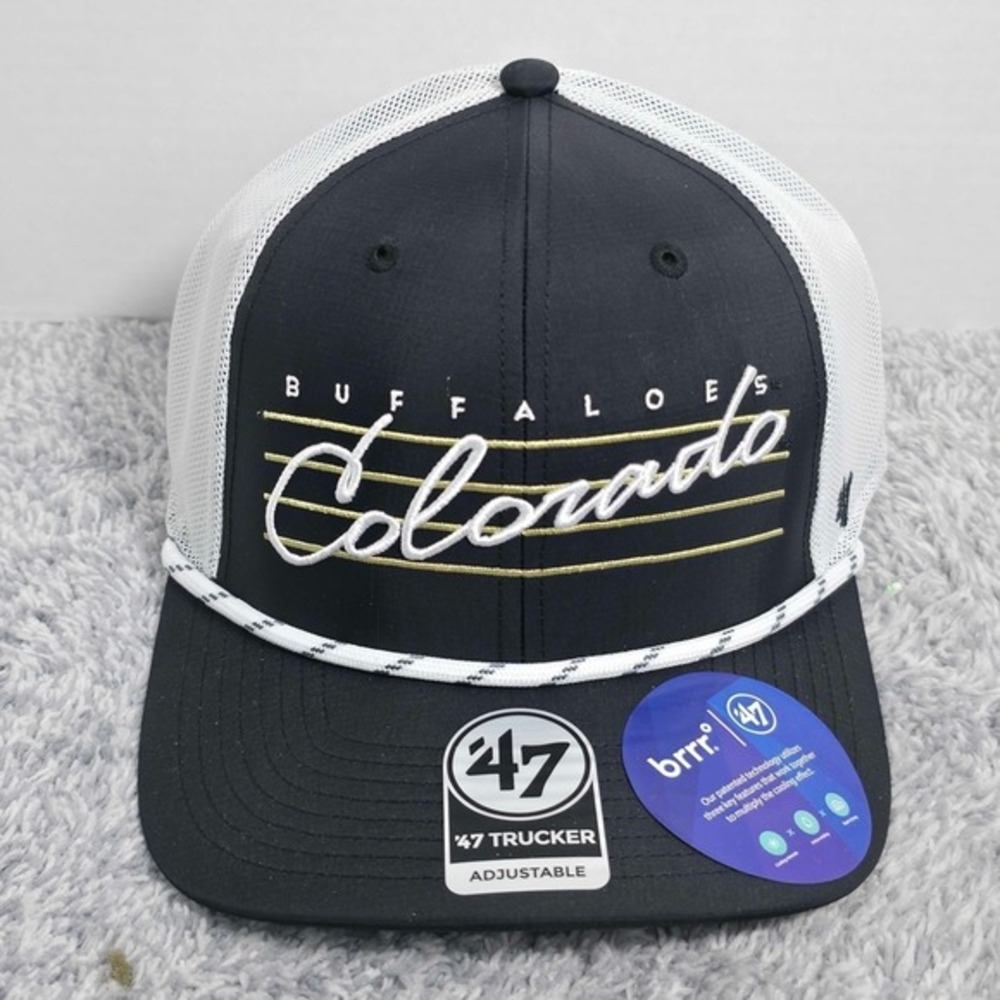 '47 Brand Colorado Buffaloes Downburst Rope Adjustable Trucker Snapback Hat Cap